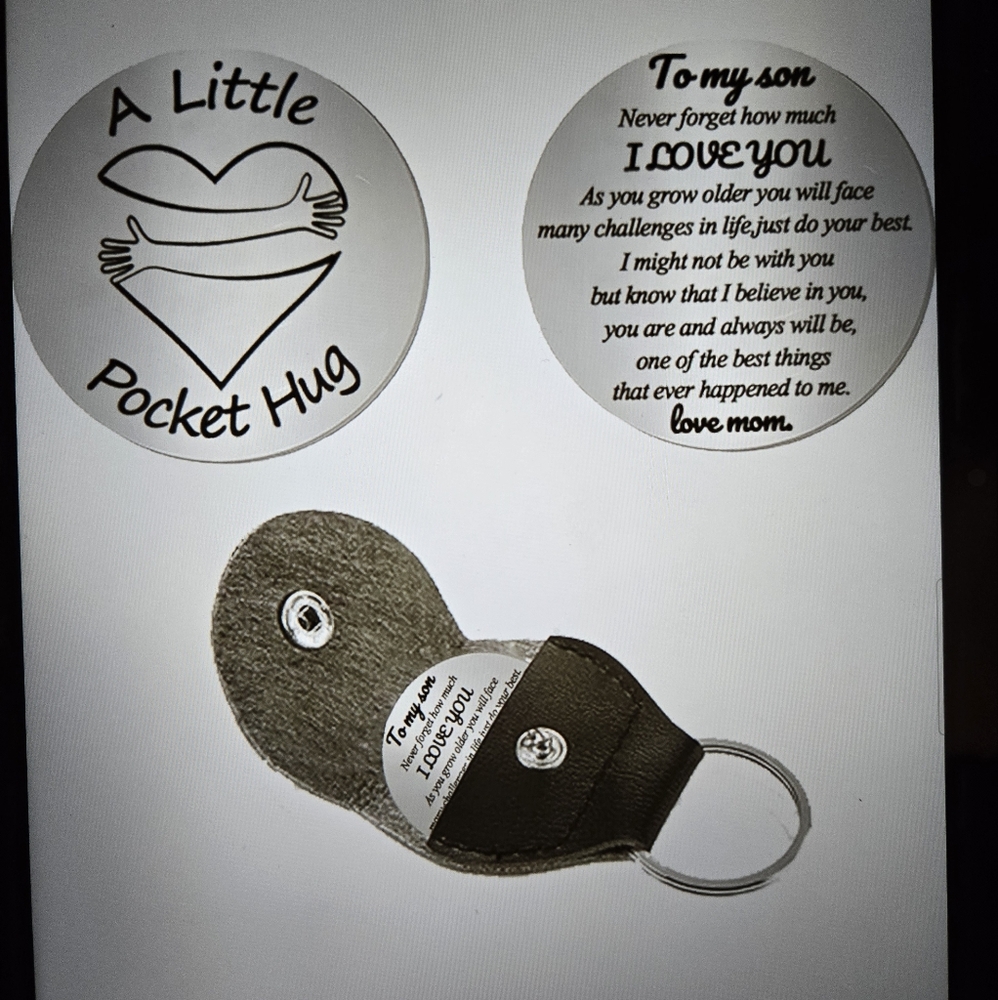 SON Pocket Hug Token Keyring Inspirational Gift